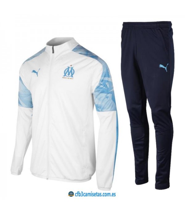 CFB3-Camisetas Chándal Olympique Marsella 2019 2020 Blanco