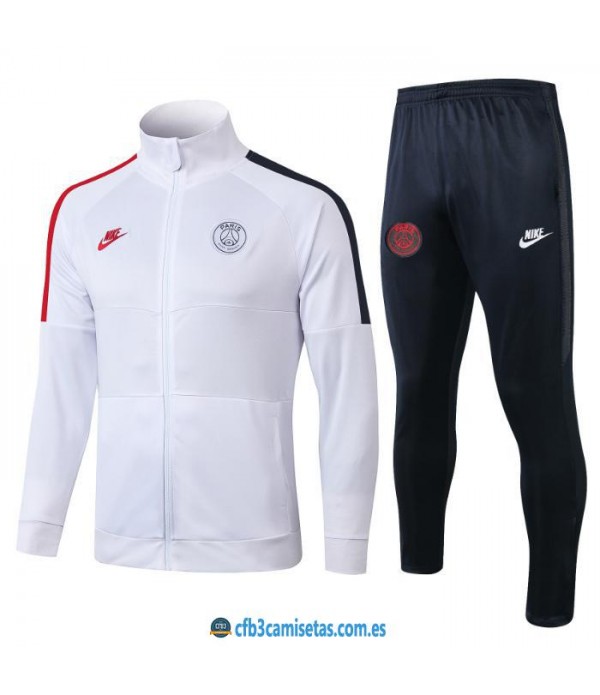 CFB3-Camisetas Chándal PSG x Jordan 2019 2020 White PSG