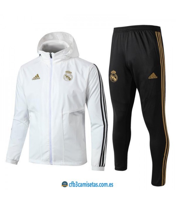 CFB3-Camisetas Chándal Real Madrid 2019 2020 Capucha