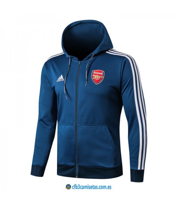 CFB3-Camisetas Chaqueta Arsenal 2019 2020 Azul