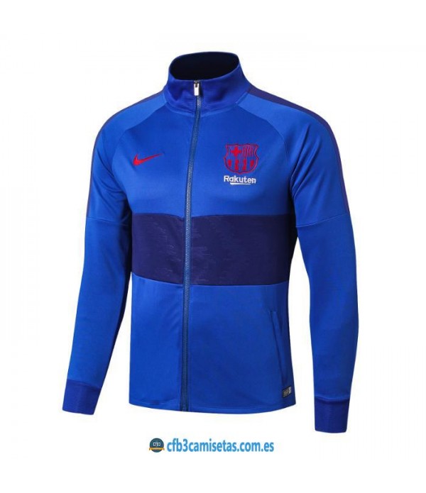 CFB3-Camisetas Chaqueta FC Barcelona 2019 2020 Azul