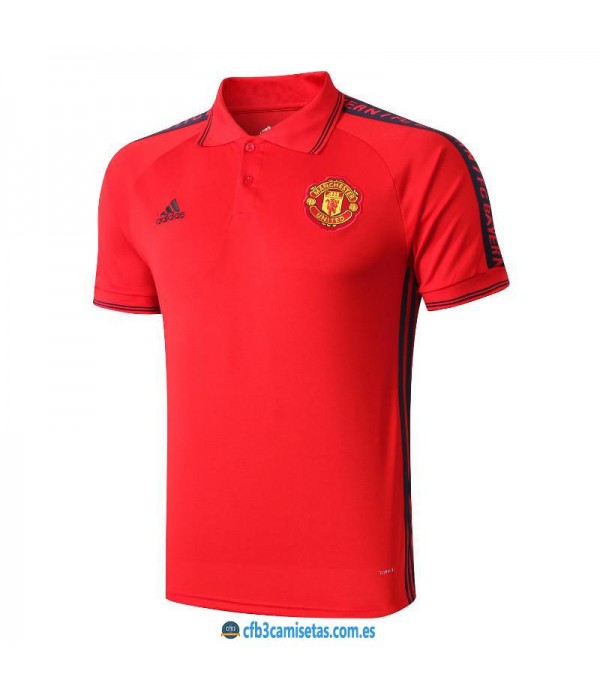 CFB3-Camisetas Polo Manchester United 2019 2020 Rojo