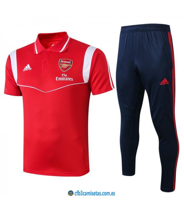 CFB3-Camisetas Polo  Pantalón Arsenal 2019 2020 Rojo