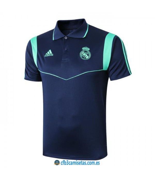 CFB3-Camisetas Polo Real Madrid 2019 2020 Blue