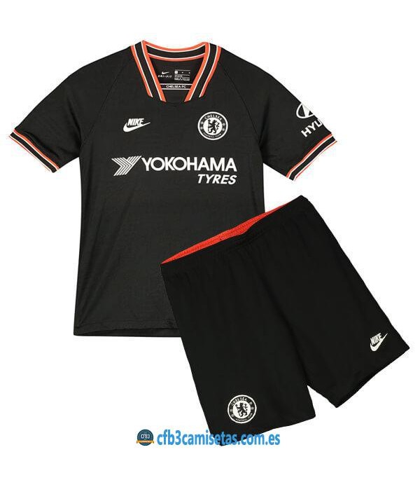 CFB3-Camisetas Chelsea 3a Equipación 2019 2020 Kit Junior