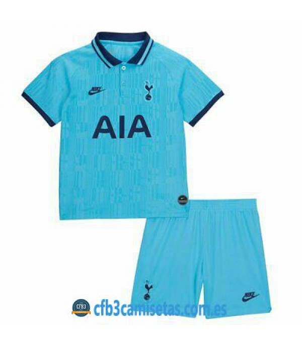 CFB3-Camisetas Tottenham Hotspur 3a Equipación 2019 2020 Kit Junior
