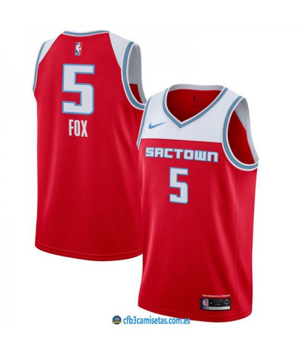 CFB3-Camisetas DeAaron Fox Sacramento Kings 2019 2020 City Edition