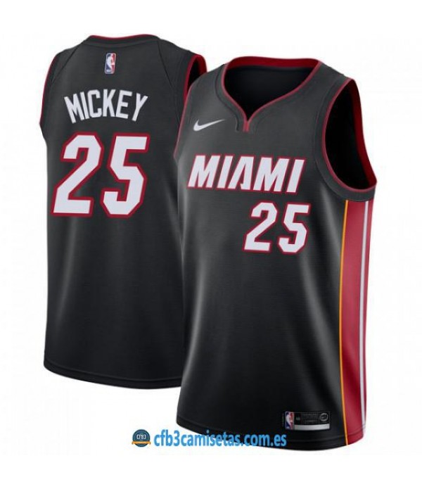 CFB3-Camisetas Jordan Mickey Miami Heat Icon