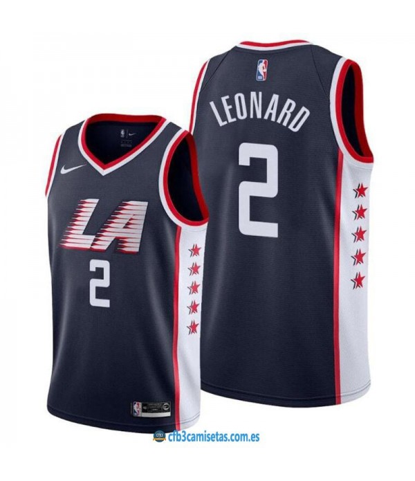 CFB3-Camisetas Kawhi Leonard Los Angeles Clippers 2018 2019 City Edition