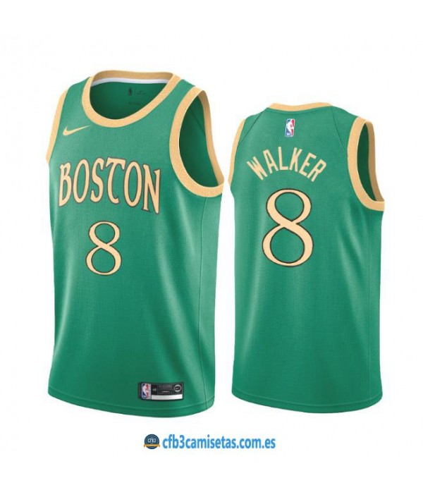 CFB3-Camisetas Kemba Walker Boston Celtics 2019 2020 City Edition
