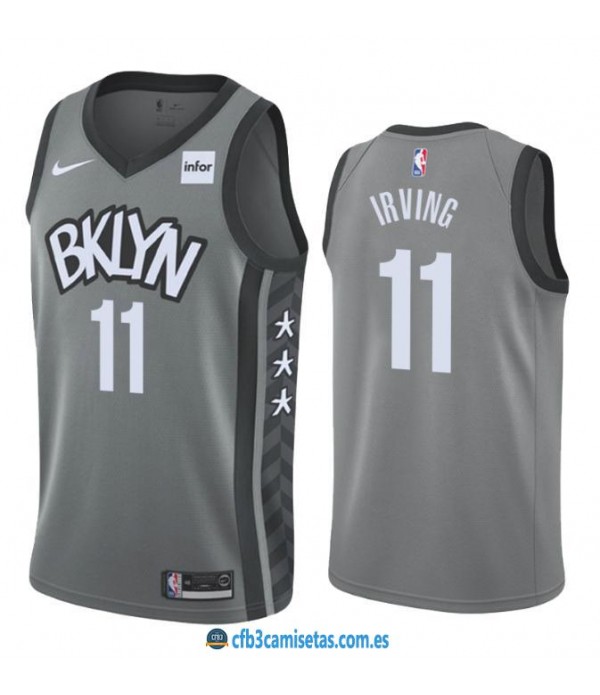 CFB3-Camisetas Kyrie Irving Brooklyn Nets 2019 2020 Statement