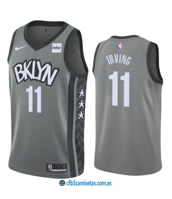 CFB3-Camisetas Kyrie Irving Brooklyn Nets 2019 202...