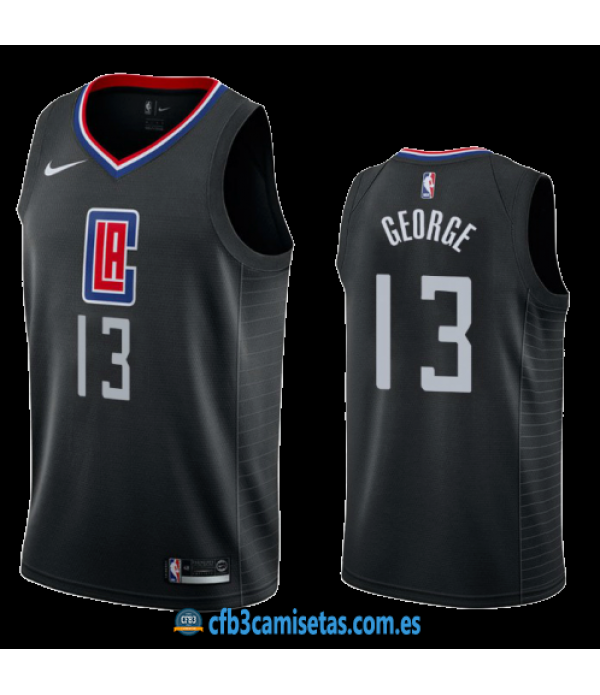 CFB3-Camisetas Paul George Los Angeles Clippers 2019 2020 Statement