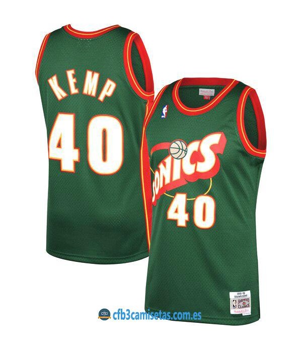 CFB3-Camisetas Shawn Kemp Seattle SuperSonics 1995 96