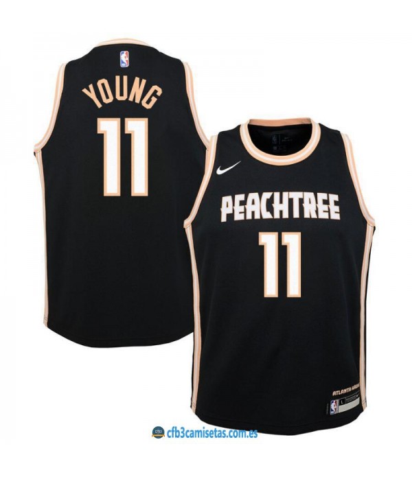 CFB3-Camisetas Trae Young Atlanta Hawks 2019 2020 City Edition