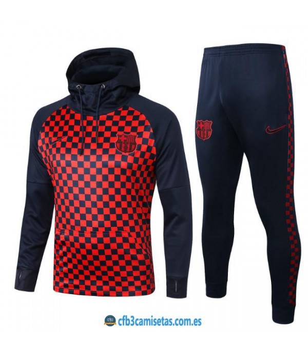 CFB3-Camisetas Chándal FC Barcelona 2019 2020 Cuadros