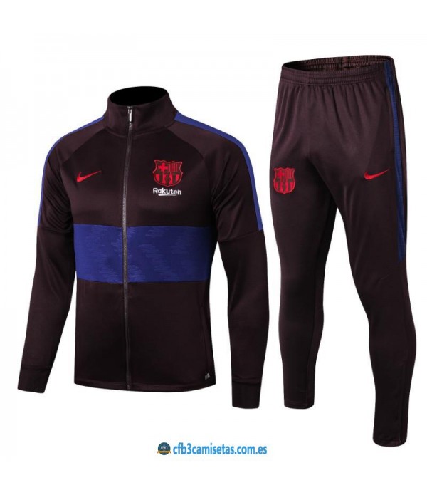 CFB3-Camisetas Chándal FC Barcelona 2019 2020 Raya JUNIOR