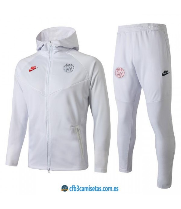 CFB3-Camisetas Chándal PSG 2019 2020 Total White