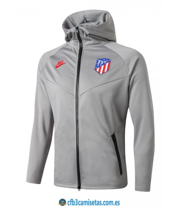 CFB3-Camisetas Chaqueta con capucha Atlético Madrid 2019 2020