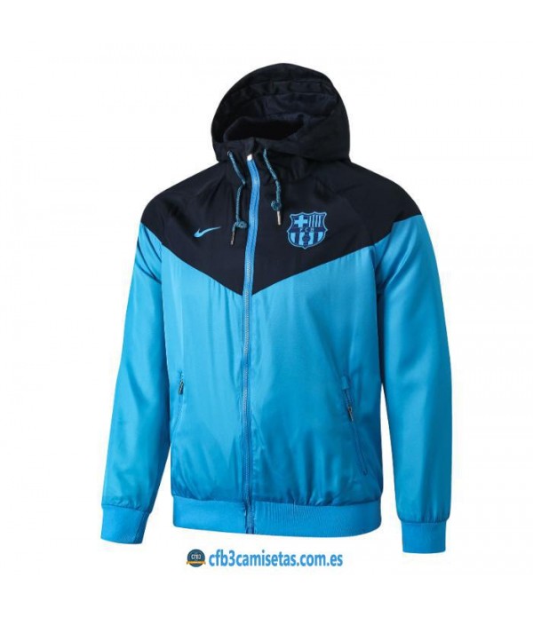 CFB3-Camisetas Chaqueta con capucha FC Barcelona 2019 2020 Azul