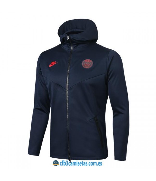 CFB3-Camisetas Chaqueta con capucha PSG 2019 2020