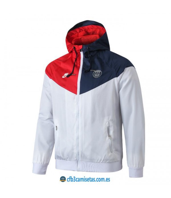 CFB3-Camisetas Chaqueta con capucha PSG x Jordan 2...