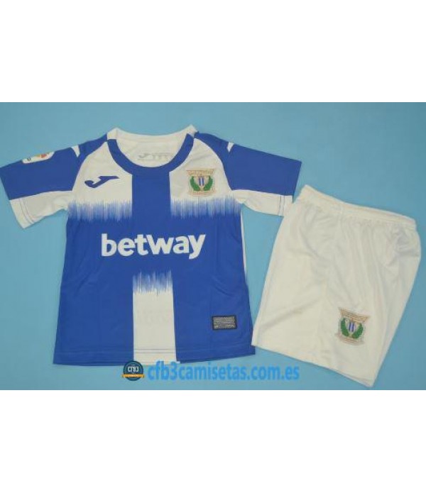 CFB3-Camisetas Leganes 1a Equipación 2019 2020 Kit Junior