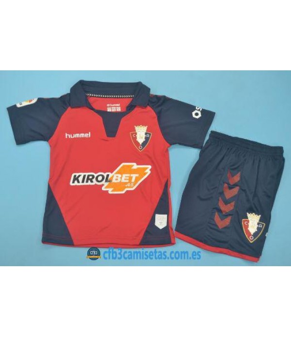 CFB3-Camisetas Osasuna 1a Equipación 2019 2020 Kit Junior