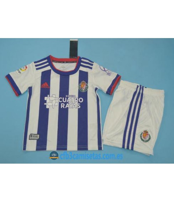 CFB3-Camisetas Real Valladolid 1a Equipación 2019 2020 Kit Junior