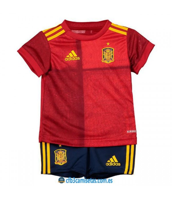 CFB3-Camisetas España 1a Equipación 2020 Kit Junior