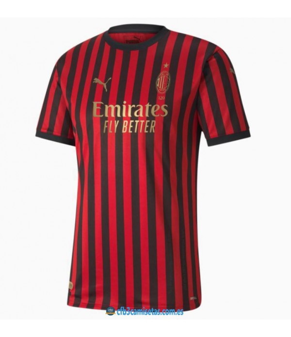 CFB3-Camisetas Camiseta AC Milan 120 ANNI