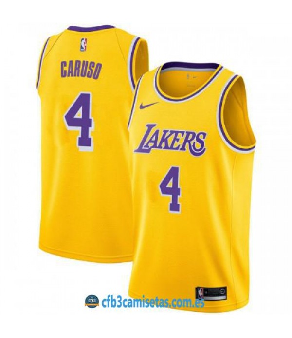 CFB3-Camisetas Alex Caruso Los Angeles Lakers 2018 2019 Icon