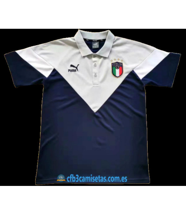 CFB3-Camisetas Polo Italia 2020 Blanco