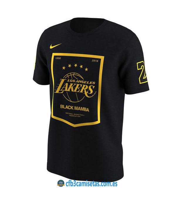 CFB3-Camisetas Camiseta Los Angeles Lakers Black Mamba