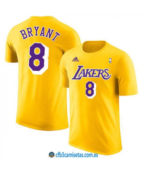 CFB3-Camisetas Camiseta Los Angeles Lakers Gold