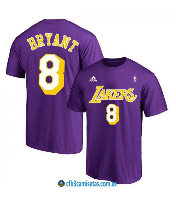 CFB3-Camisetas Camiseta Los Angeles Lakers Purple