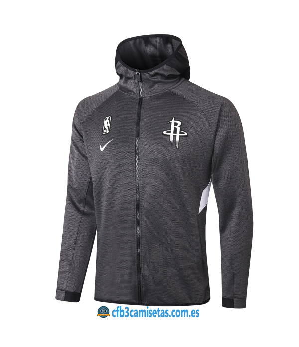 CFB3-Camisetas Chaqueta con capucha Houston Rockets - Black