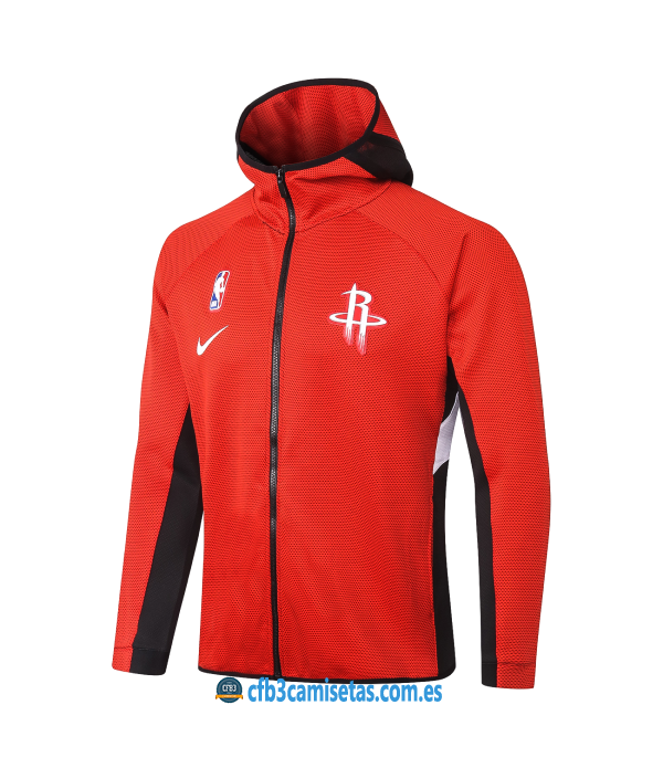 CFB3-Camisetas Chaqueta con capucha Houston Rockets - Red