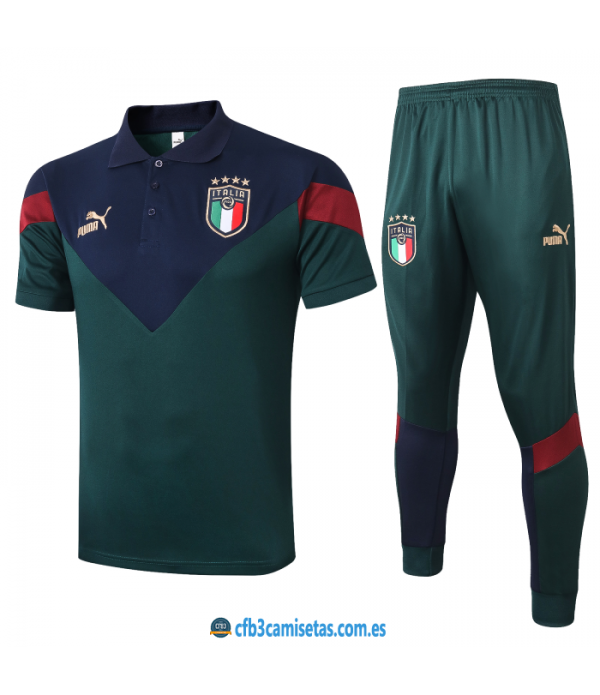 CFB3-Camisetas Polo Pantalones Italia 2020/21