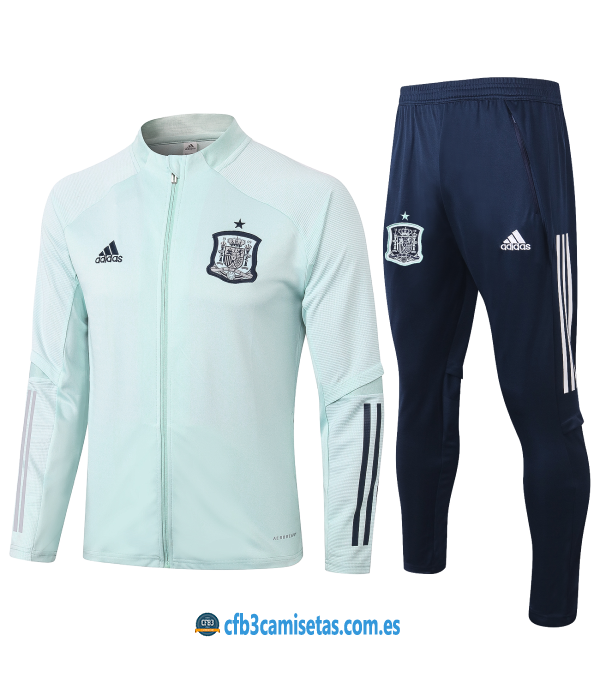 CFB3-Camisetas Chándal España 2020/21 - Blanco