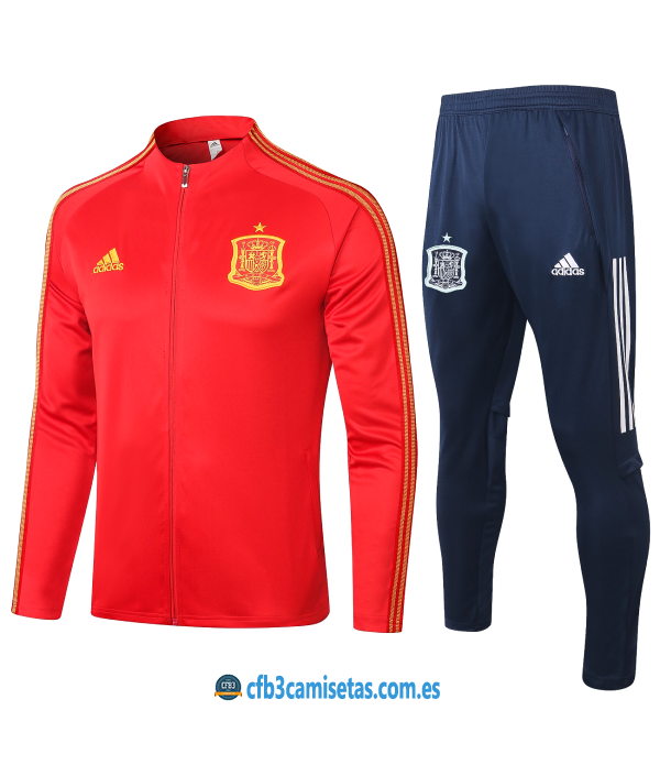 CFB3-Camisetas Chándal España 2020/21