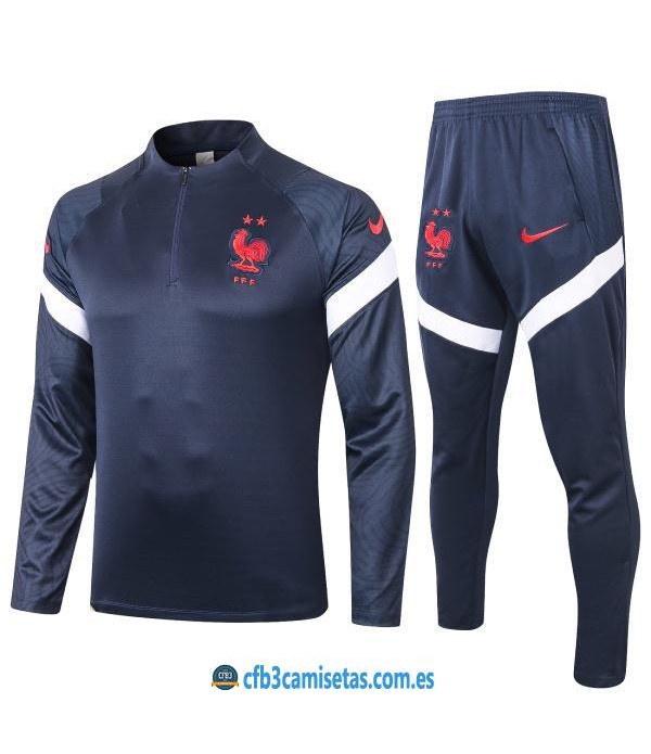 CFB3-Camisetas Chándal Francia 2020/21