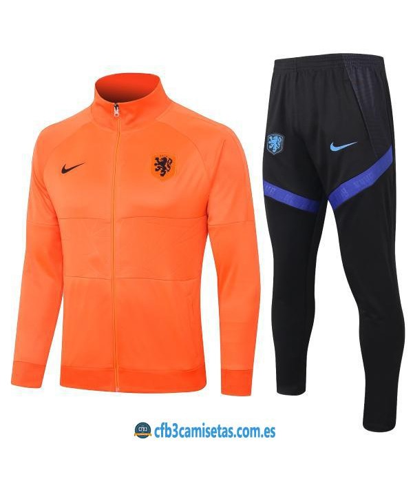 CFB3-Camisetas Chándal Holanda 2020/21 - Naranja