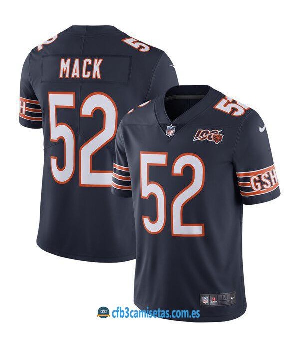 CFB3-Camisetas Khalil Mack Chicago Bears - Navy