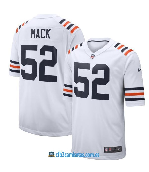 CFB3-Camisetas Khalil Mack Chicago Bears - White