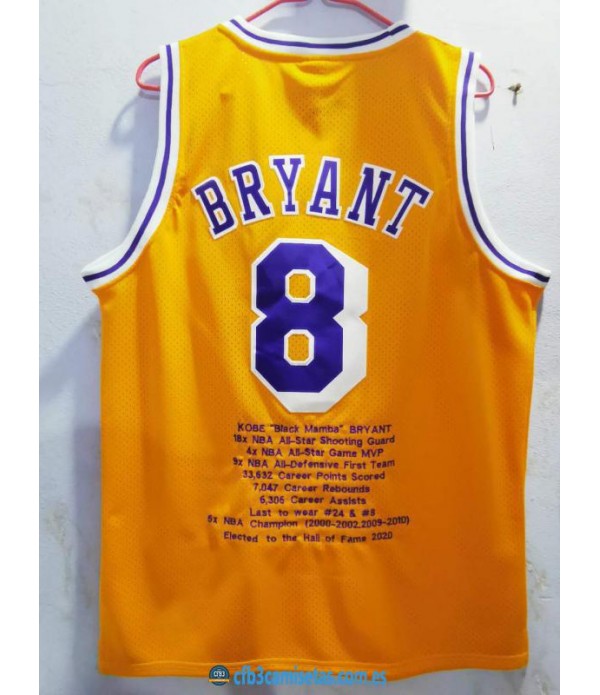 CFB3-Camisetas Kobe Bryant Los Angeles Lakers - Special Edition [Amarilla]