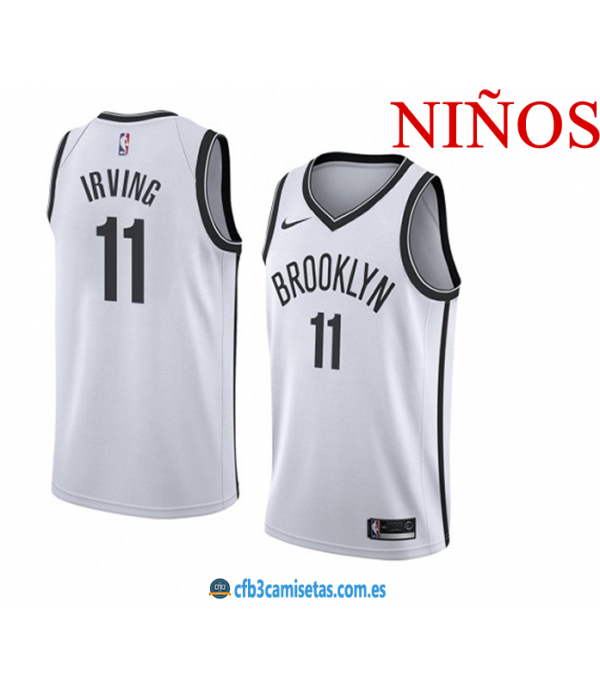 CFB3-Camisetas Kyrie Irving Brooklyn Nets 2019/20 Association - NIÑOS