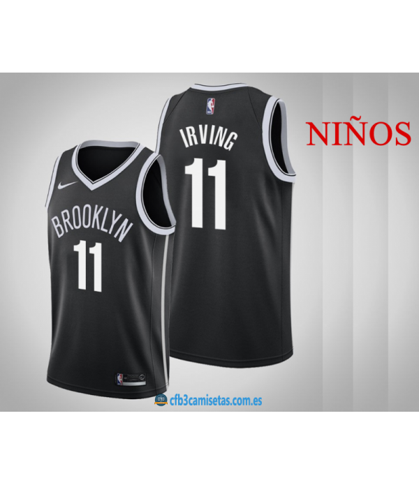 CFB3-Camisetas Kyrie Irving Brooklyn Nets 2019/20 Icon - NIÑOS