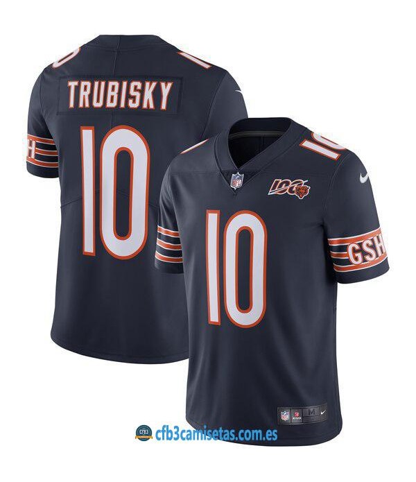 CFB3-Camisetas Mitchell Trubisky Chicago Bears - Navy