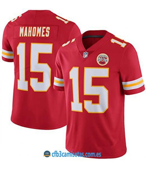 CFB3-Camisetas Patrick Mahomes Kansas City Chiefs - Red